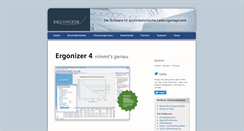 Desktop Screenshot of ergonizer.de